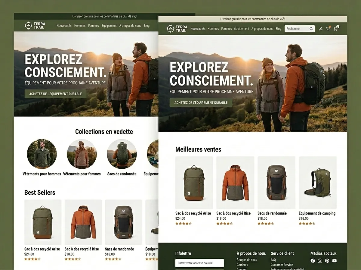 Photo d'ambiance : une boutique en ligne en activité